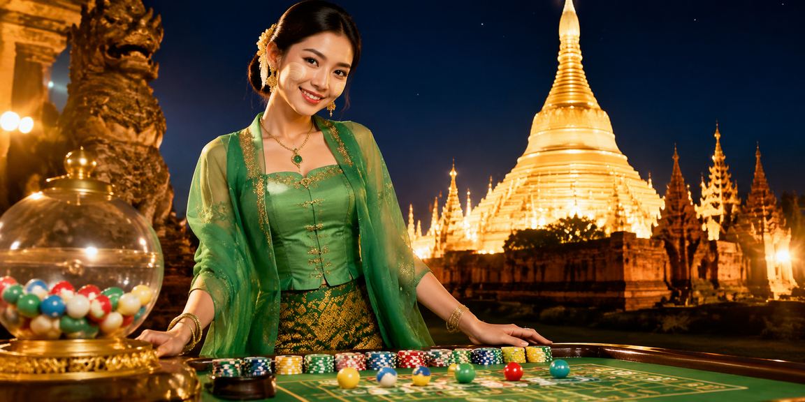 ပဲခူးမြို့တွင် လော်တရီကစားနေသော လူများပုံရိပ်